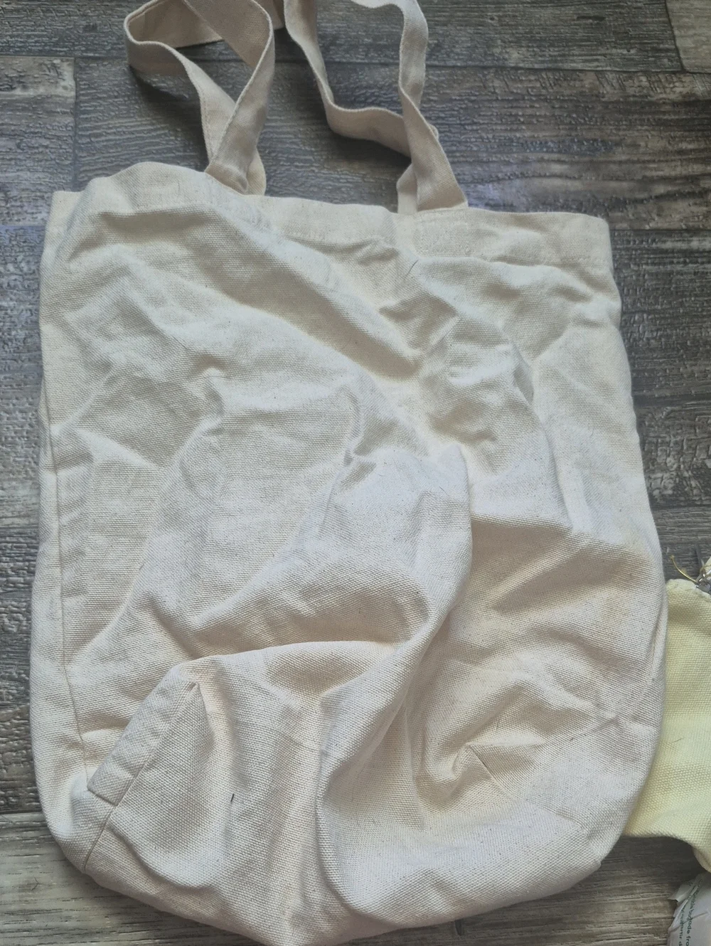 Arbonne Logo Canvas Tote & Accessory Travel Gifts Yellow